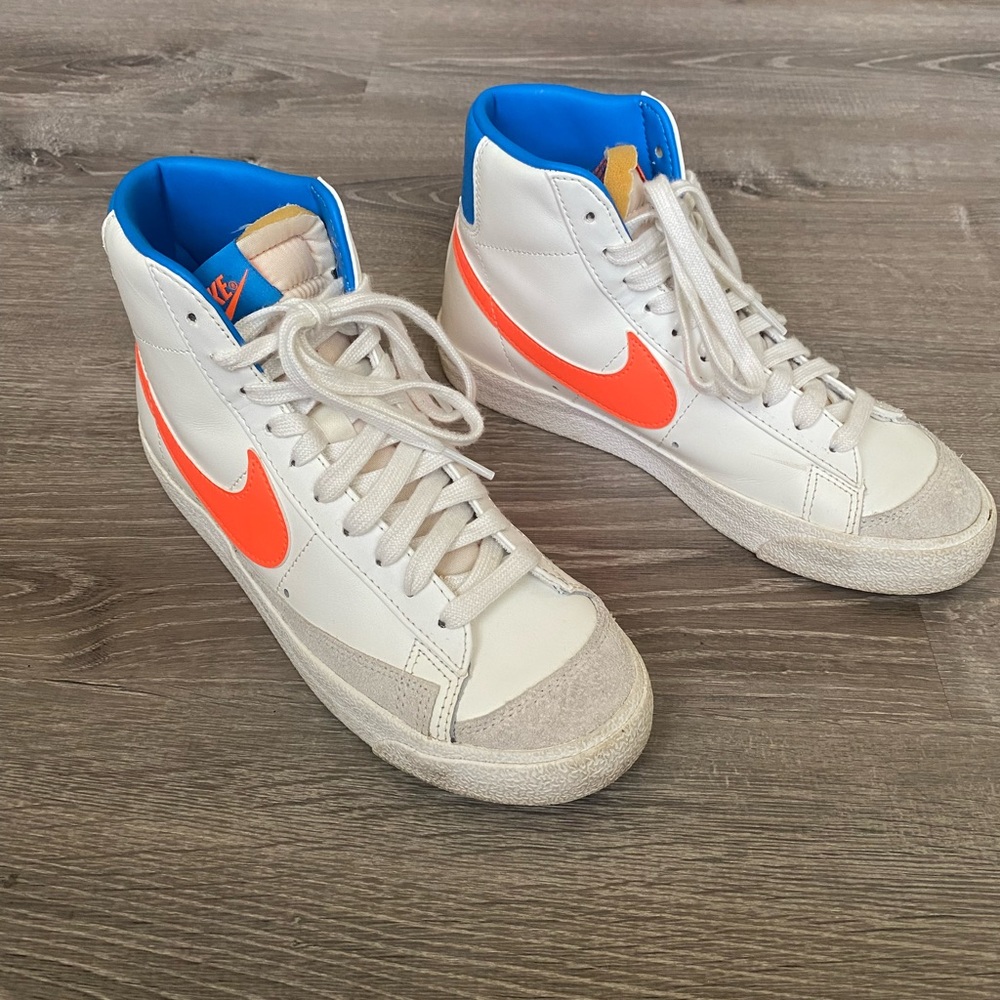 Nike Blazers Orange & Blue
